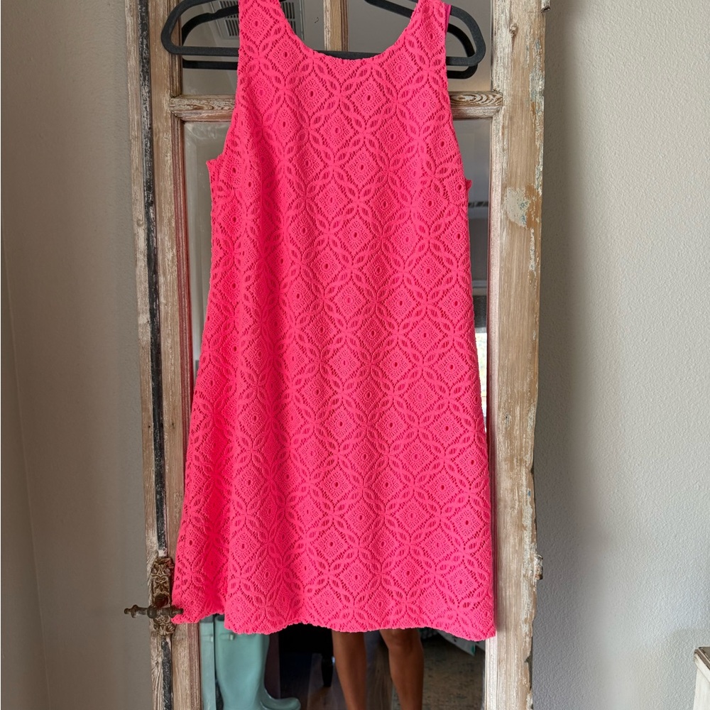 Lilly Pulitzer Pink Sheath Dress Size L